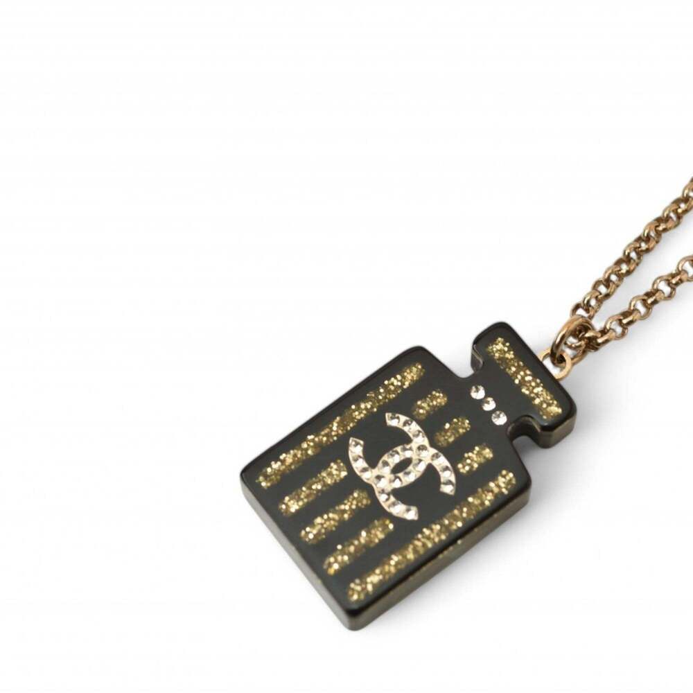 CHANEL Authentic Black Logo Necklace - Picture 7 of 7